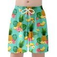 thumbnail image 4 of Icvfdpl Kids Boy Swim Trunks Child Girls Casual Floral Printing Shorts Summer Hawaii Holiday Beachwear Leisure Swimwear 6-7 Years, 4 of 7