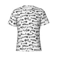 thumbnail image 3 of Naloa Fish Bones Men's T-Shirt Sport T-shirt Men's Basic Tee Casual Men's Shirt, Round Neck, Short Sleeves - X-Large, 3 of 5