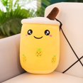 thumbnail image 3 of Juguete de peluche de té Boba de 9,8 pulgadas, almohada de felpa con burbujas de té de leche y perlas marrones, almohada de abrazo suave para el hogar, regalos (marrón, 9,8 pulgadas), 3 of 5