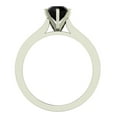 thumbnail image 3 of 1.00 CT TW Black Diamond Engagement Ring 14k White Gold, 3 of 5