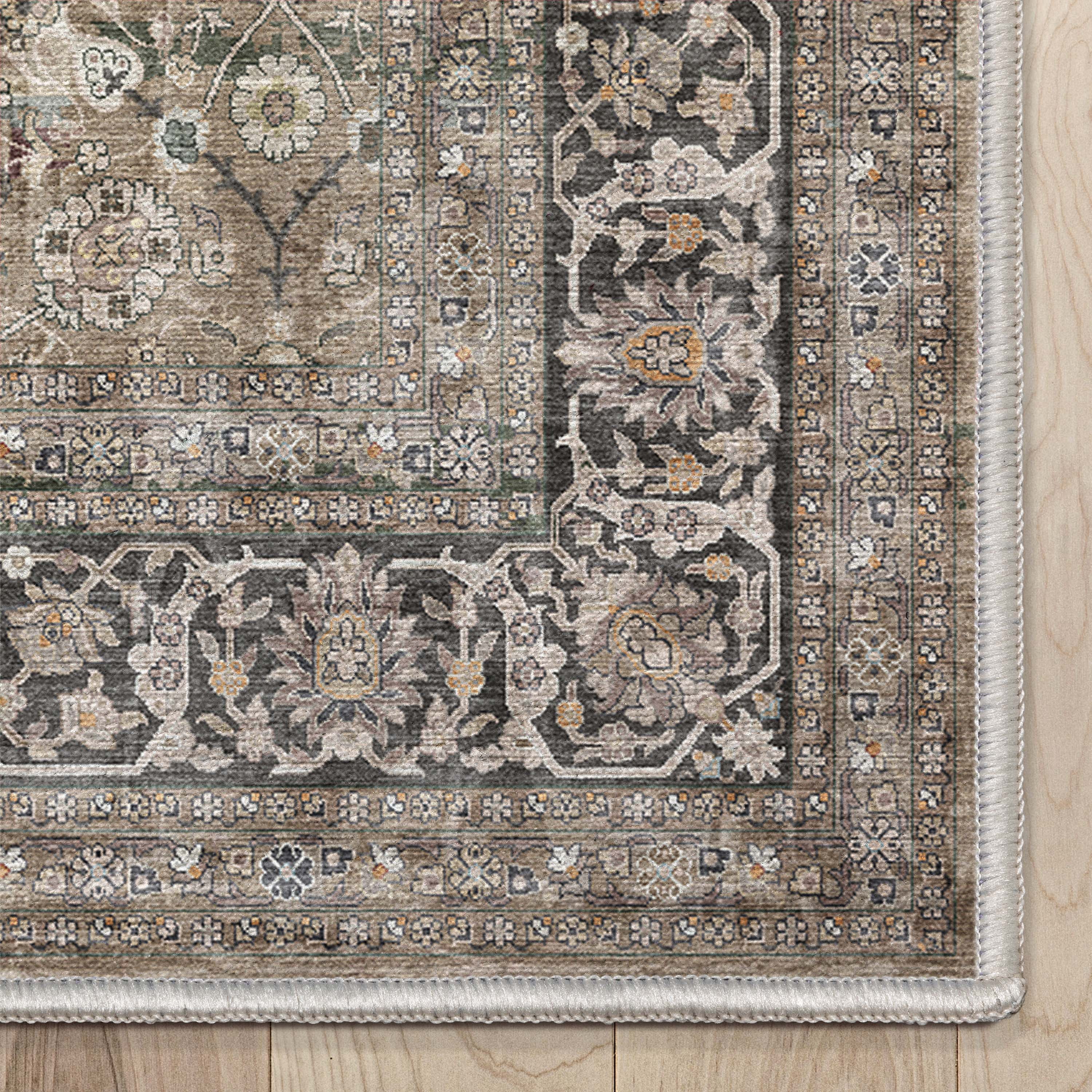 Well Woven Asha Delphine Vintage Persian Oriental Beige 9'10" x 13' Flat-Weave Area Rug