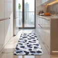 thumbnail image 4 of Blue and Dark Blue Leopard Pattern Kitchen Rug Mat,Kitchen Runner Rugs Non Skid Washable,Decorative Kitchen Floor Mats for Kitchen,Sink,Laundry,17"x47.2", 4 of 7