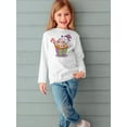 thumbnail image 2 of Cute Ghost And Sweets Long Sleeve Toddler -Image by Shutterstock,  3 Toddler, 2 of 4