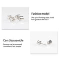 thumbnail image 4 of Minnieouse 1/2 par LED Grow Light Up Acero inoxidable Dance Christmas Studs Earring Ropa, zapatos y accesorios Miscelánea rojo 2.2*0.7 cm Minnieouse PS1123-01, 4 of 6