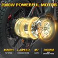 thumbnail image 2 of 2000W 60V25Ah | 20x4.0 Fat Tire Ebikes | Double-shoulder shock absorption E Bike | SHM 7-Speed Electric Bicycle | Hydraulic disc brake, 2 of 15