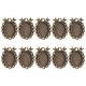 thumbnail image 1 of unbranded 50Ud Bandejas Ovaladas Para Colgantes De Metal Café Para Diseños De Joyería Manual, 1 of 8