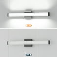 thumbnail image 6 of LED Vanity Light Bar, 25-Inch Dimmable Bathroom Wall Sconce, Matte Black Finish Modern, 6 of 11