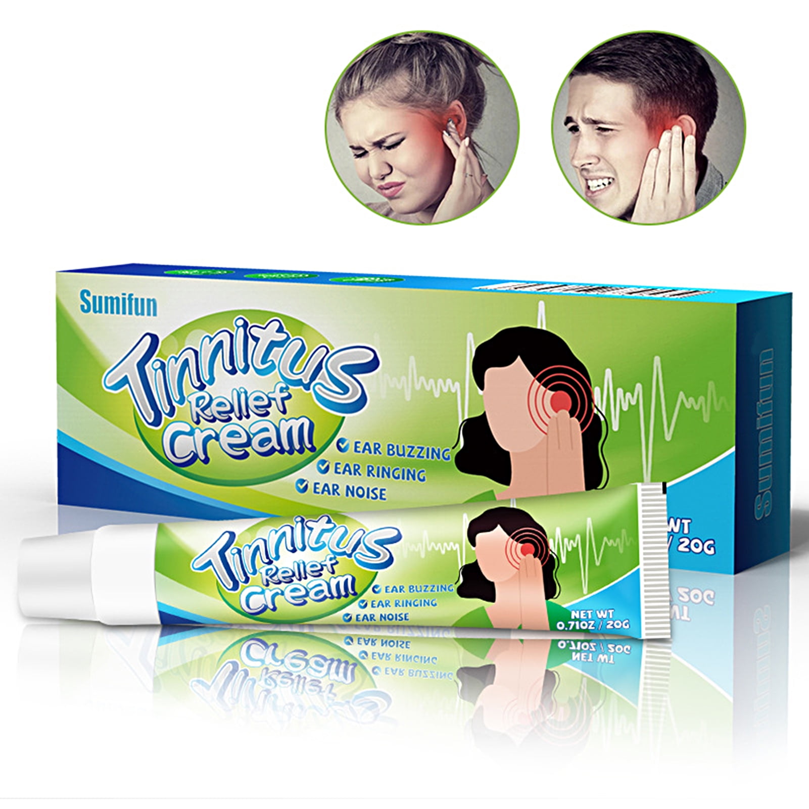 Decor Store 20g Tinnitus Ointment Chinese Herbal Medicine Fastacting Lightweight Ear Tinnitus