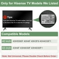 thumbnail image 3 of TV Stand Legs for Hisense TV Legs, for Hisense 40" 43" TV 40H5590F 40H4F 40H3F9 40H4030F1 43H4F 43H4030F 43H4030F1 TV Stand with Screws Set, Easy to Install, Black, 3 of 7