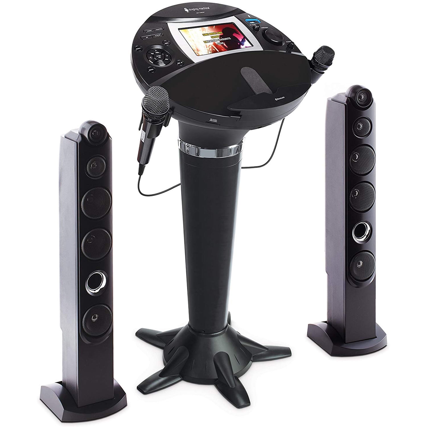 Pedestal Karaoke Machine The Singing Machine Bluetooth LCD Monitor Adult Party eBay