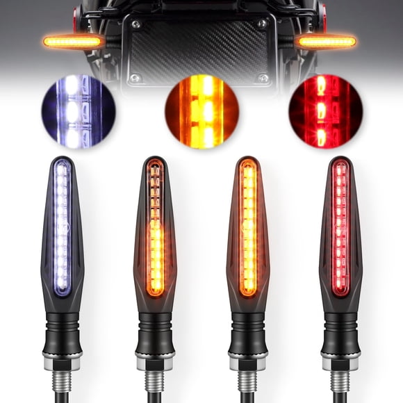 Indicadores para motocicletas LivTee Super Bright, 4 unidades, 12 V