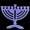 thumbnail image 1 of Nua Collection 59019 Round Style Mini Menorah  Purple - 5.5 in., 1 of 1