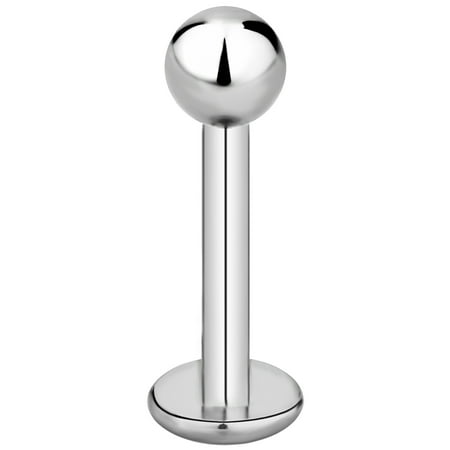 - 14g-16g Surgical Steel Tragus Earring, Helix Earring and Labret Piercing Stud with Ball Top