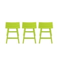 thumbnail image 5 of Costaelm 29" Poly Outdoor Patio Bar Stool (Set of 3), Lime, 5 of 6