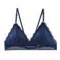 thumbnail image 1 of Sujetador push up cómodo con encaje envolvente en el pecho para mujer, ropa interior sin aros, puro, 1 of 6