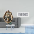 thumbnail image 2 of Marco De Fotos De Resina Vintage Y Reloj De Pared Digital Combinados Para Oficina, Dormitorio, Galería, Aula, Colecciones De Manualidades, Pantalla Grande, Soporte Para Temperatura Y Humedad., 2 of 8