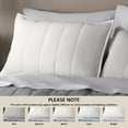 thumbnail image 5 of Mainstays Corduroy Pillow Sham, Standard, White, 1 Pack, 5 of 7