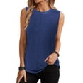 thumbnail image 5 of Sherrylily Women Tank Tops Crew Neck Sleeveless Casual Loose Fit Tee Shirts S-2XL, 5 of 7