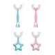 thumbnail image 5 of Bearachild Cepillo de para bebé ergonómico de doble cara de silicona de 360 ​​grados, cepillo de Manual en forma de U, cuidado Suministros de limpieza para el hogar azul L Bearachild HA009123-01, 5 of 6