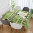 thumbnail image 2 of Yayeee Tablecloths 60" x 60" Rectangle Wrinkle Resistant Party Table Cover, Green Martini Glass, 2 of 8