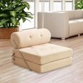 thumbnail image 1 of Sofá Cama Plegable, Sofá Cama Para Apartamento, Dormitorio, Sala De Estar, Muebles De Terciopelo Caqui, 1 of 8