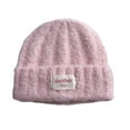thumbnail image 2 of NAISIBABY Boys Girls Beanie Hat, Soft Cute Knit Thicken Stretch Winter Warm Ski Caps Pink, 2 of 3