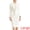 White, variant on Women's 2 Pcs Business Tweed Trim Blazer Skirt Outfit Sets M White