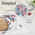 thumbnail image 3 of Independence Day Floral Throw Pillow Cover 16 x 24 Inch Decorative Pillow Cover Red Blue Roses Patriotic Lumbar Pillowcase Seasonal Rectangle Cushion Case for Couch Sofa Bed Living Room, 3 of 9