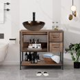 thumbnail image 2 of ELECWISH Bathroom Vanity, 36" Bathroom Vanity with Sink Combo Set, Dark Brown Modern Wood Bathroom Cabinet with White Ceramic Bathroom Sink, 2 of 9
