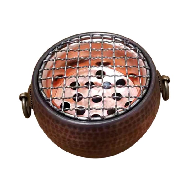 Juego de té de cobre, juego de té de Kung Fu con filtro de té, accesorio para la del té, tetera, tazas de té martilladas gruesas para viajes Calentador de té
