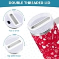 thumbnail image 5 of Valentine''s Day Heart Stainless Steel Vacuum Insulated Tumbler Superior 40oz Drinking Cup with Lid and Handle,Insulated Cup Water Bottle for Water Coffee 21342975, 5 of 6