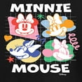 thumbnail image 3 of Disney - Minnie Mouse Multicolored Grid - Youth Long Sleeve Graphic T-Shirt, 3 of 5