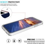 For Samsung Galaxy S24+ /S24 Plus Floral Patterns Design Transparent TPU Silicone Shock Absorption Bumper Hard Back Phone Case Cover by Xpression - Pink Roses Flower