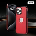 thumbnail image 2 of for iPhone 16 Pro Max Back Case, Classic Premium PU Leather Drop Protective Ultra Slim Shockproof Anti-Scratch Anti-scratch Phone Case Hard Back Cover for iPhone 16 Pro Max, Red, 2 of 7