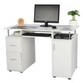 thumbnail image 6 of O'force One Door Two Drawers Computer Desk White, 6 of 8