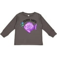 thumbnail image 3 of Inktastic Cutest Catch Cute Purple Fish Boys or Girls Long Sleeve Toddler T-Shirt, 3 of 5