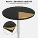 thumbnail image 4 of CL.HPAHKL High Top Cocktail Table, Height-Adjustable Round Pub Table with Solid Top and Sturdy Metal Base Modern Drink Tables for Small Spaces Tall Bistro Tables for Dining Room, Party (1, Black), 4 of 10