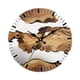 thumbnail image 3 of Reloj de pared decorativo para el hogar, estilo rústico, silencioso, redondo, para casa de campo Estilo A, 3 of 9