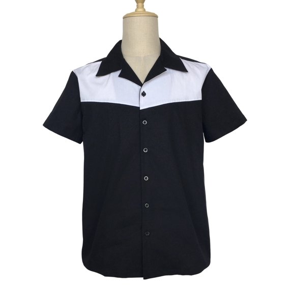 Nice Pattern Contrast Panel Men Shirts