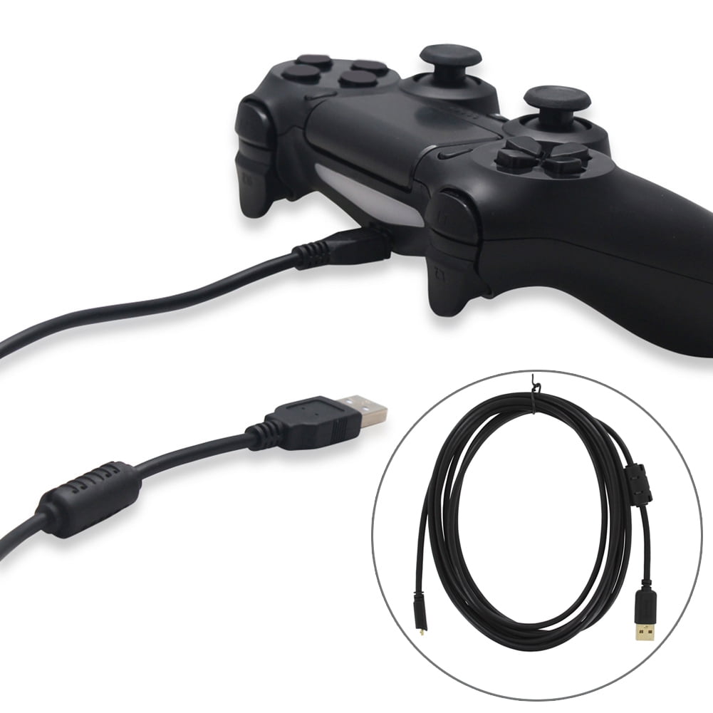 dyb Præferencebehandling kvalitet Naierhg 300cm Charging Cable for PS4 Controller USB Charger Wireless  Joystick Game Lead - Walmart.com