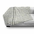 thumbnail image 3 of Crown Soft Flannel Fleece Throw Blanket, Royalty Coronet Pattern on Soft Toned Stripes King Prince Queen, Cozy Plush for Indoor and Outdoor Use, 50" x 70", Pale Sepia Beige, by Ambesonne, 3 of 6