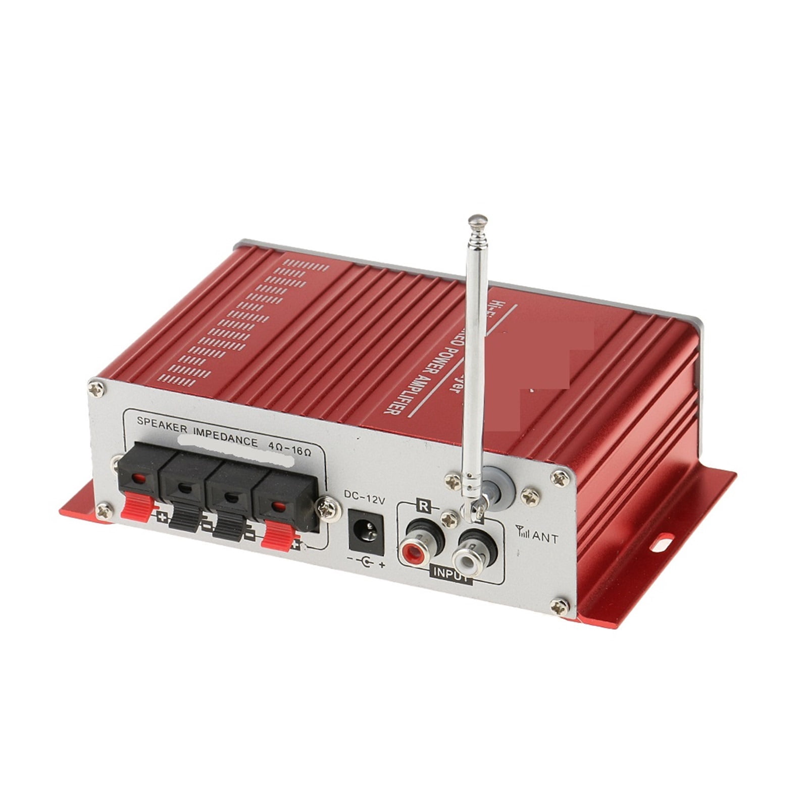 Remote Control Power Amplifier Board 12V Digital Stereo Amp USB Input for Car and Motorcycle System ,Bass & Treble Control