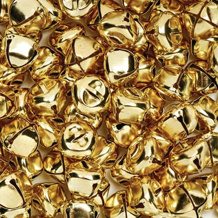 UPC: 0191487011969 | Colorations Gold Jingle Bells – 150 Pieces