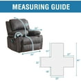 thumbnail image 3 of 100% Waterproof Recliner Chair Cover,Non-Slip Elderly Electric Power Lift Recliner Slipcovers, Machine Washable with Side Pockets (Black), 3 of 6