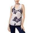 thumbnail image 2 of Womens Printed Knit Blouse, 2 of 2