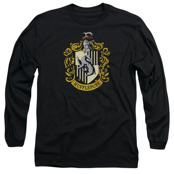 Harry Potter - Hufflepuff Crest - Long Sleeve Shirt - Large