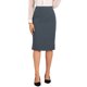 thumbnail image 1 of Falda Lápiz de Mujer Inspire Chic de Cintura Alta con Abertura y Cierre Invisible en Gris, 1 of 5