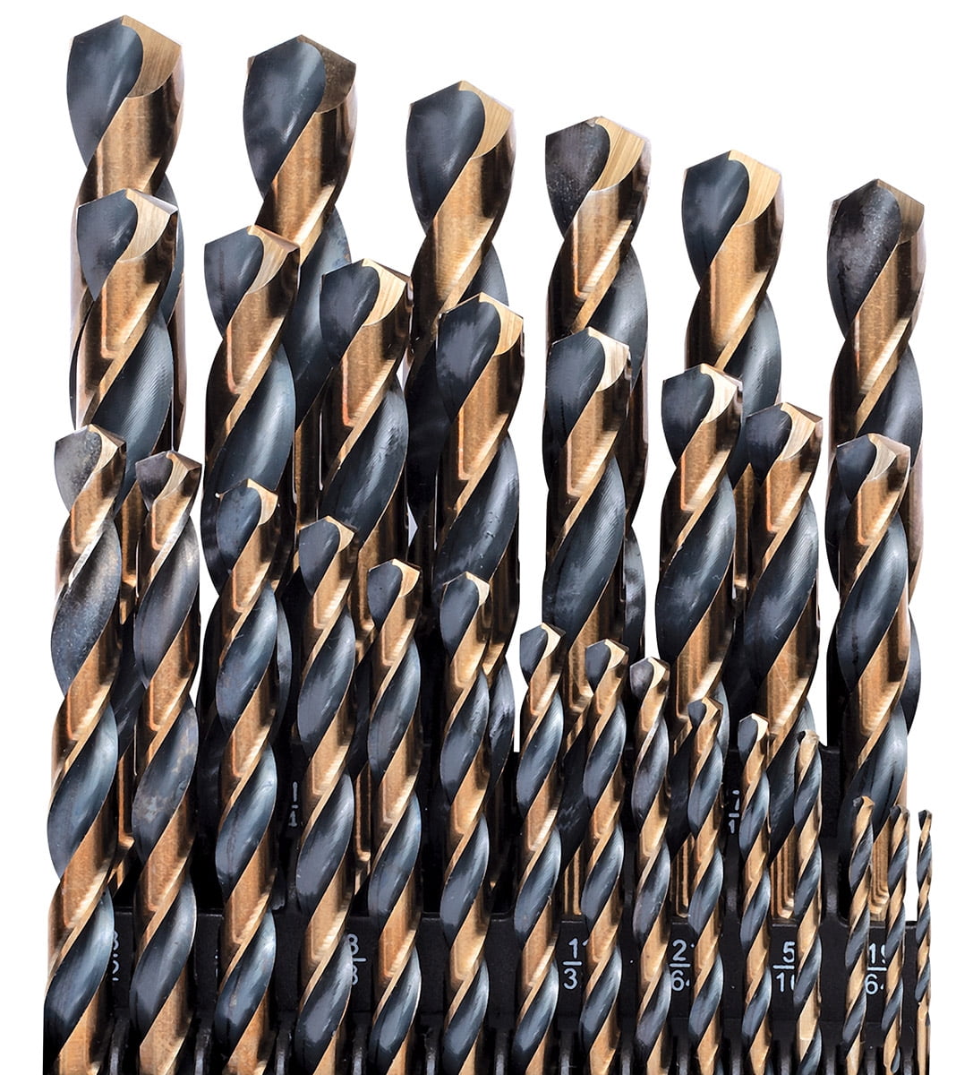Fairmount Tools 29 Piece High Speed Steel Drill Bit Set HRC62-63 Steel Bronze Black