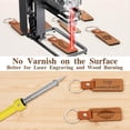 thumbnail image 4 of 12 Llaveros en de Madera, Personalizado, Colgante con , para Grabado , Llaveros de Bricolaje, 4 of 5