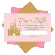 25 Baby Shower Diaper  Raffle Tickets For Baby  Shower Girl - Princess  Baby Shower Games For  Girls, Diaper Raffle Cards,  Baby Raffle Tickets, Baby  Shower Invitation Inserts, Baby  Shower Ideas